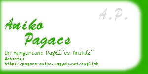 aniko pagacs business card
